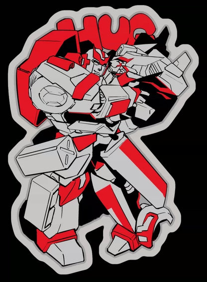 Dratchet Matt Silver Sticker