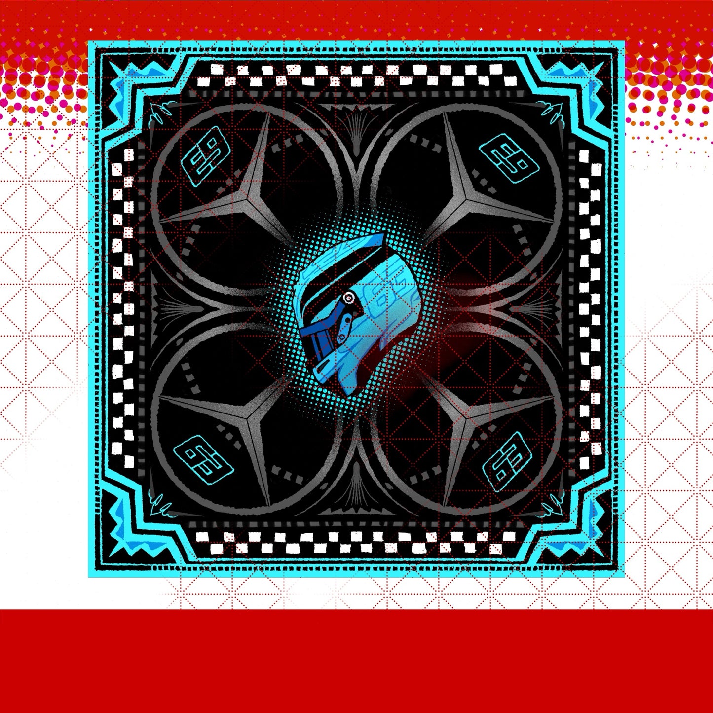[Pre-order] Drivers Silk Scarf
