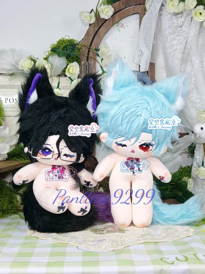 [pre-order] panttore Little Fox and Little Cat 20 cm Cotton Doll