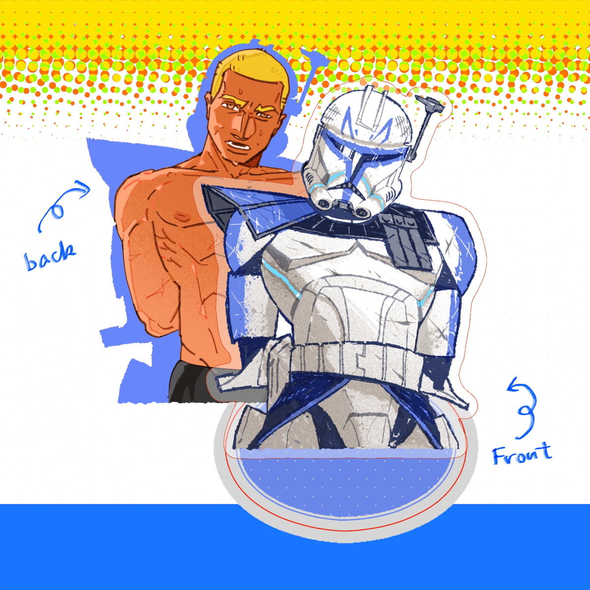 Acrylic bondage standee