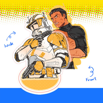 Acrylic bondage standee
