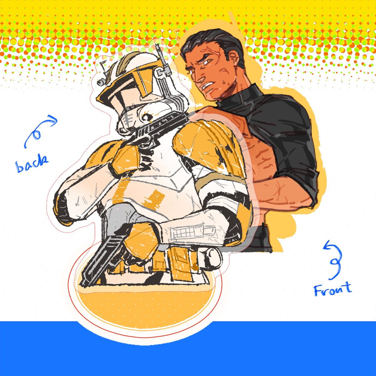 Acrylic bondage standee