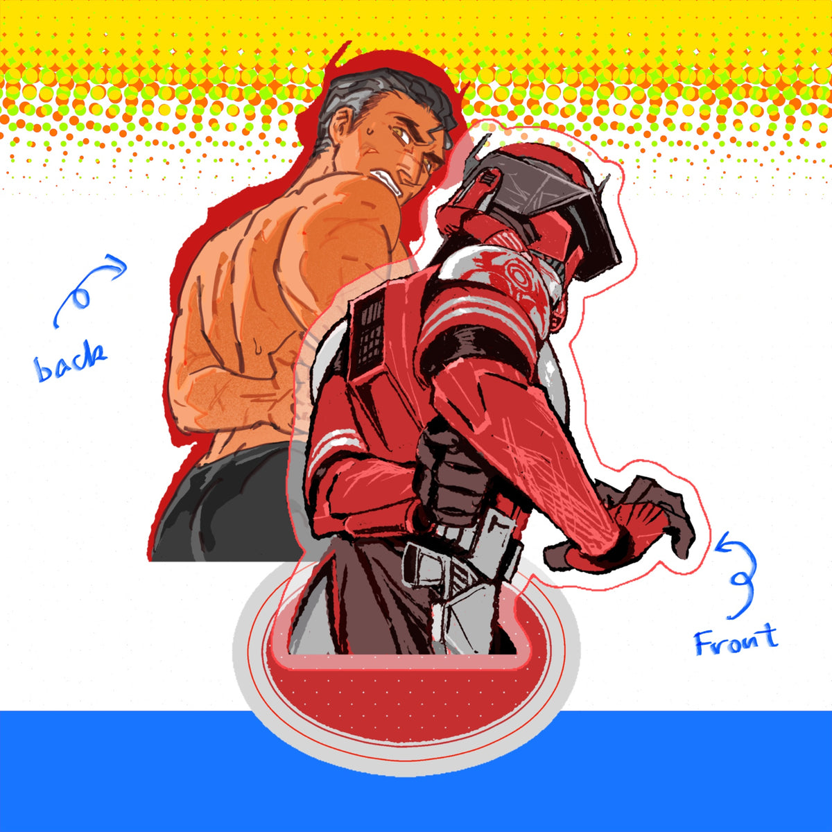 Acrylic bondage standee