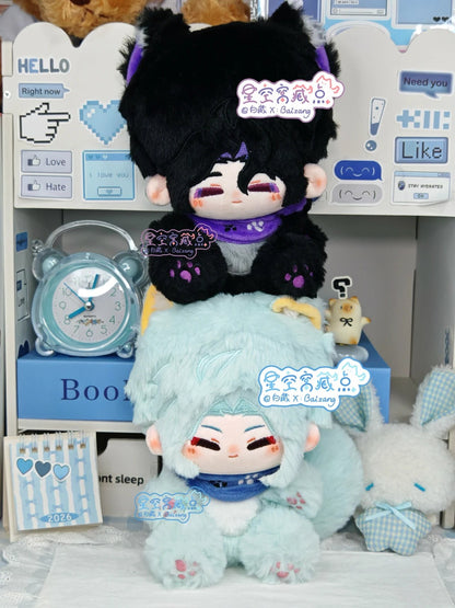 [Pre-order] Panttore Taro Pudding Leopard and Mint Cat Cotton Doll