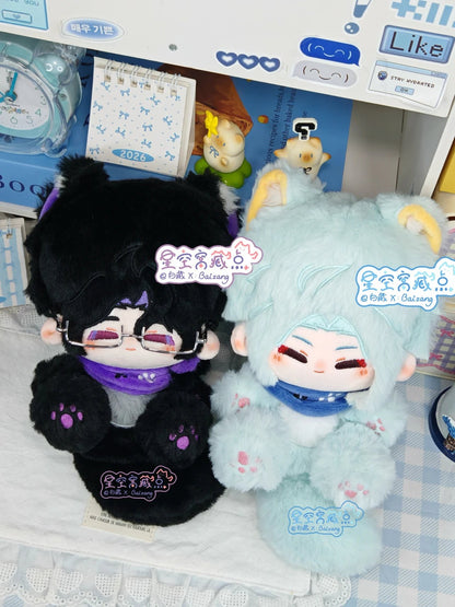 [Pre-order] Panttore Taro Pudding Leopard and Mint Cat Cotton Doll