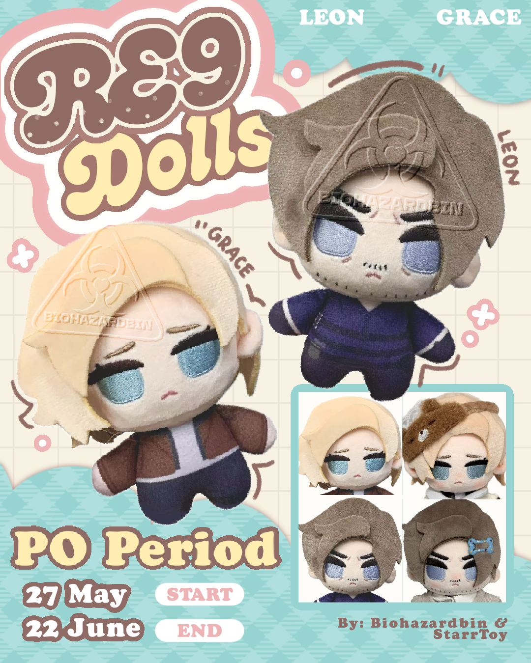 [Pre-order]Leon and Grace 10cm dolls