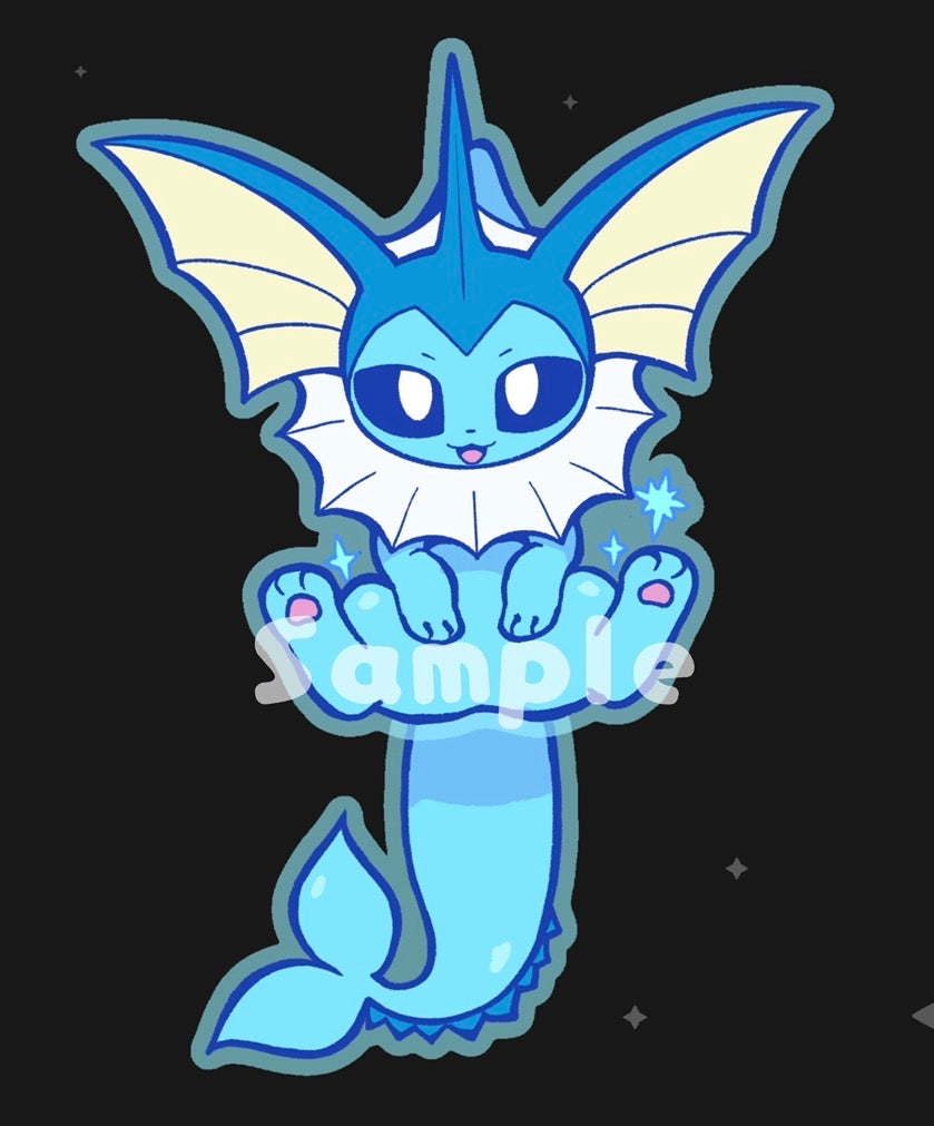 [Pre-order] Eeveelutions Tail-Wagging Acrylic Keychain