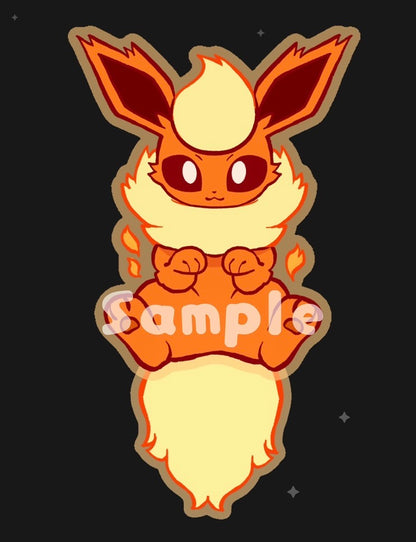 [Pre-order] Eeveelutions Tail-Wagging Acrylic Keychain