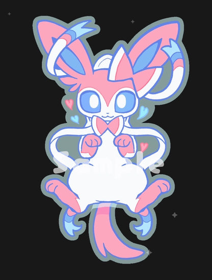 [Pre-order] Eeveelutions Tail-Wagging Acrylic Keychain