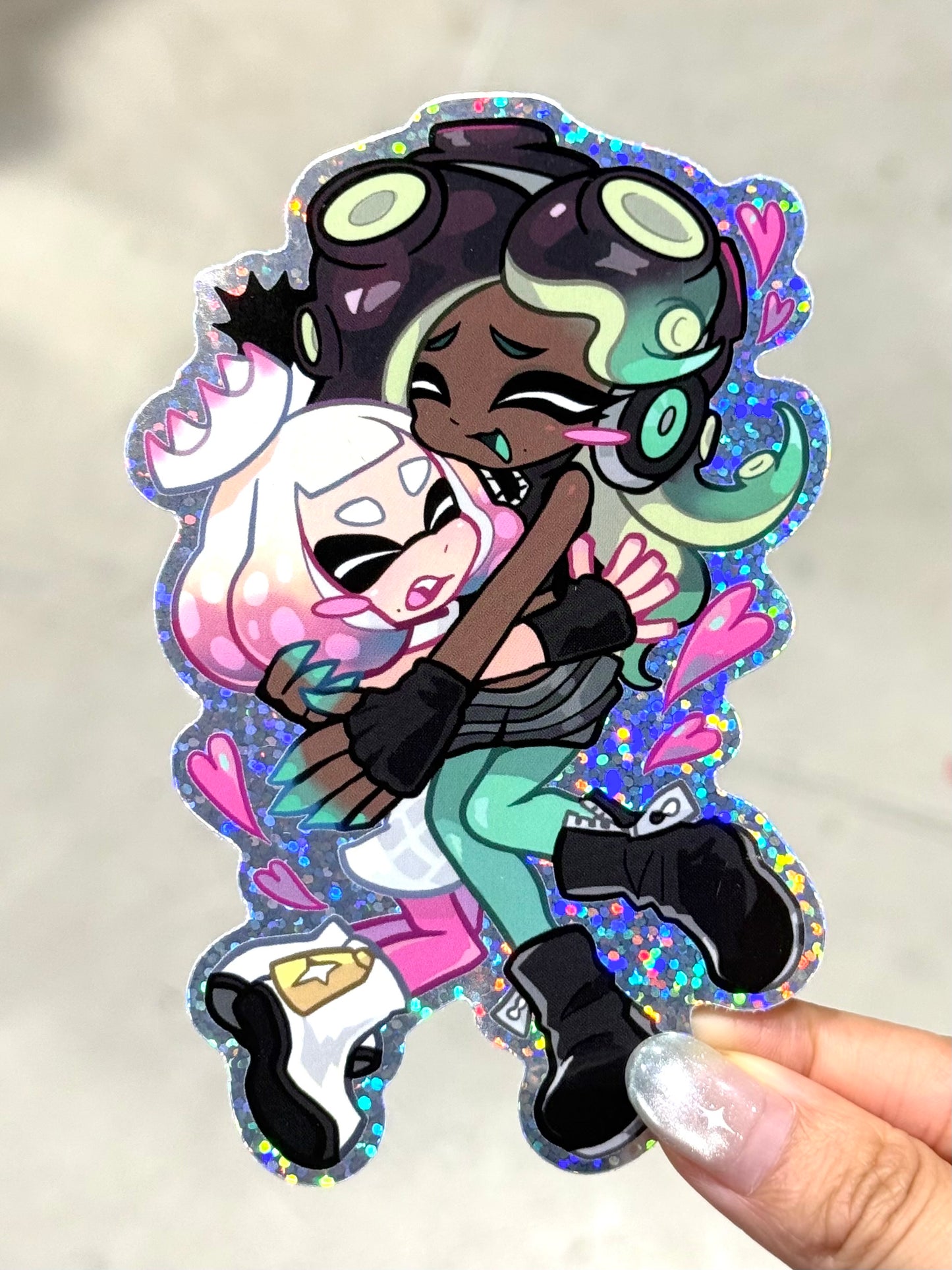 Chubby Eevee Stickers / Splatoon Pearlina Stickers