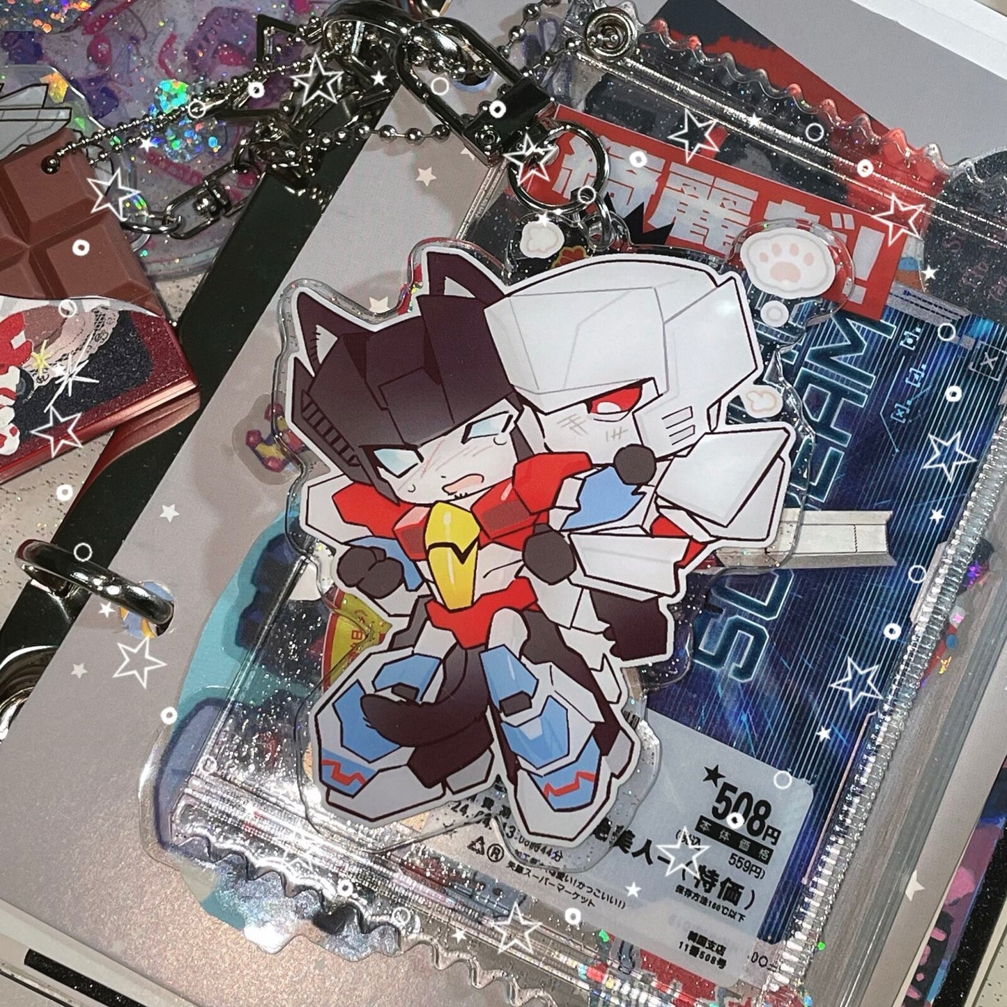 Es Megastar Acrylic Charm
