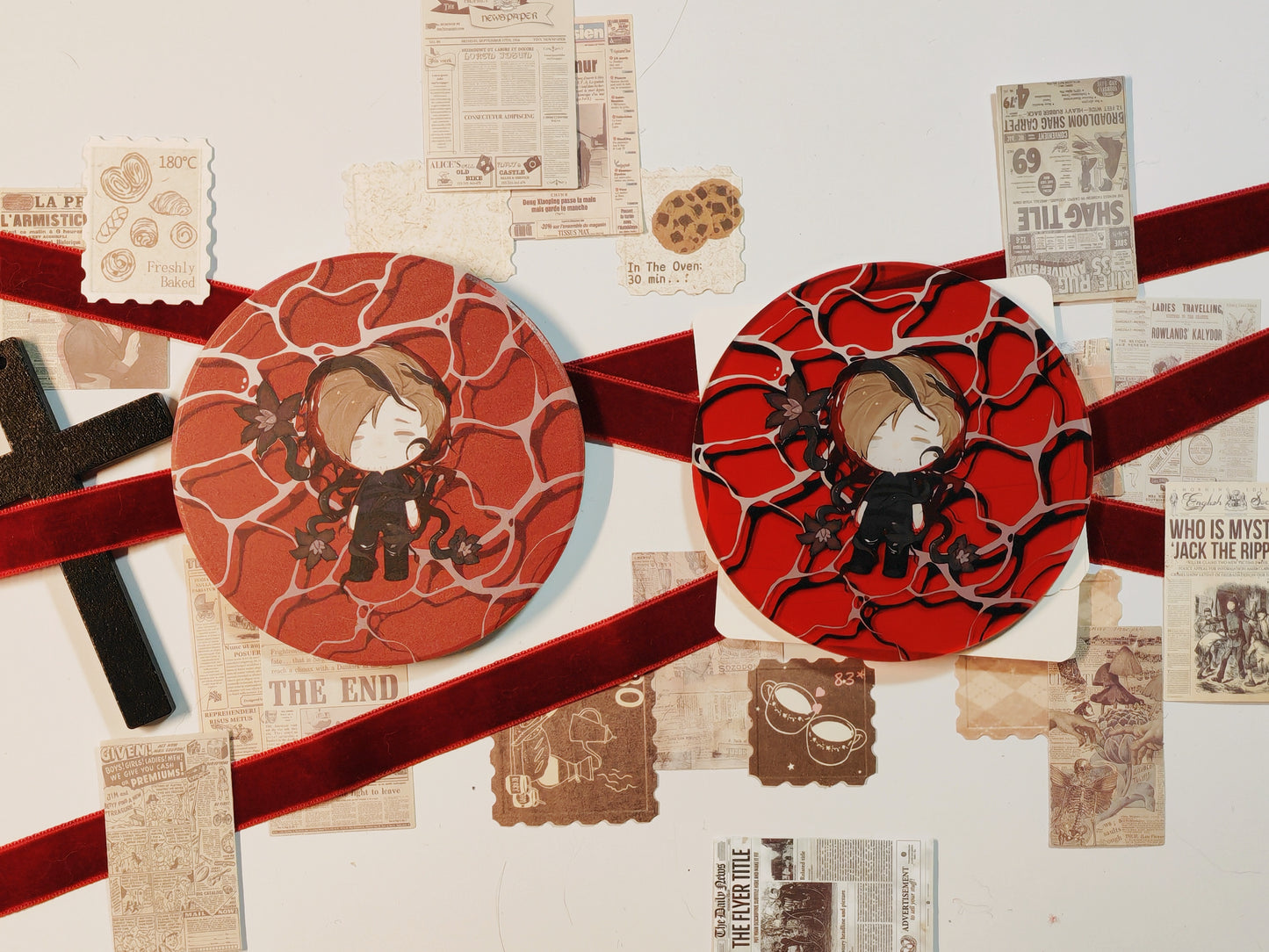 [In-stock] Leon 10cm Acrylic/Ceramic Coaster