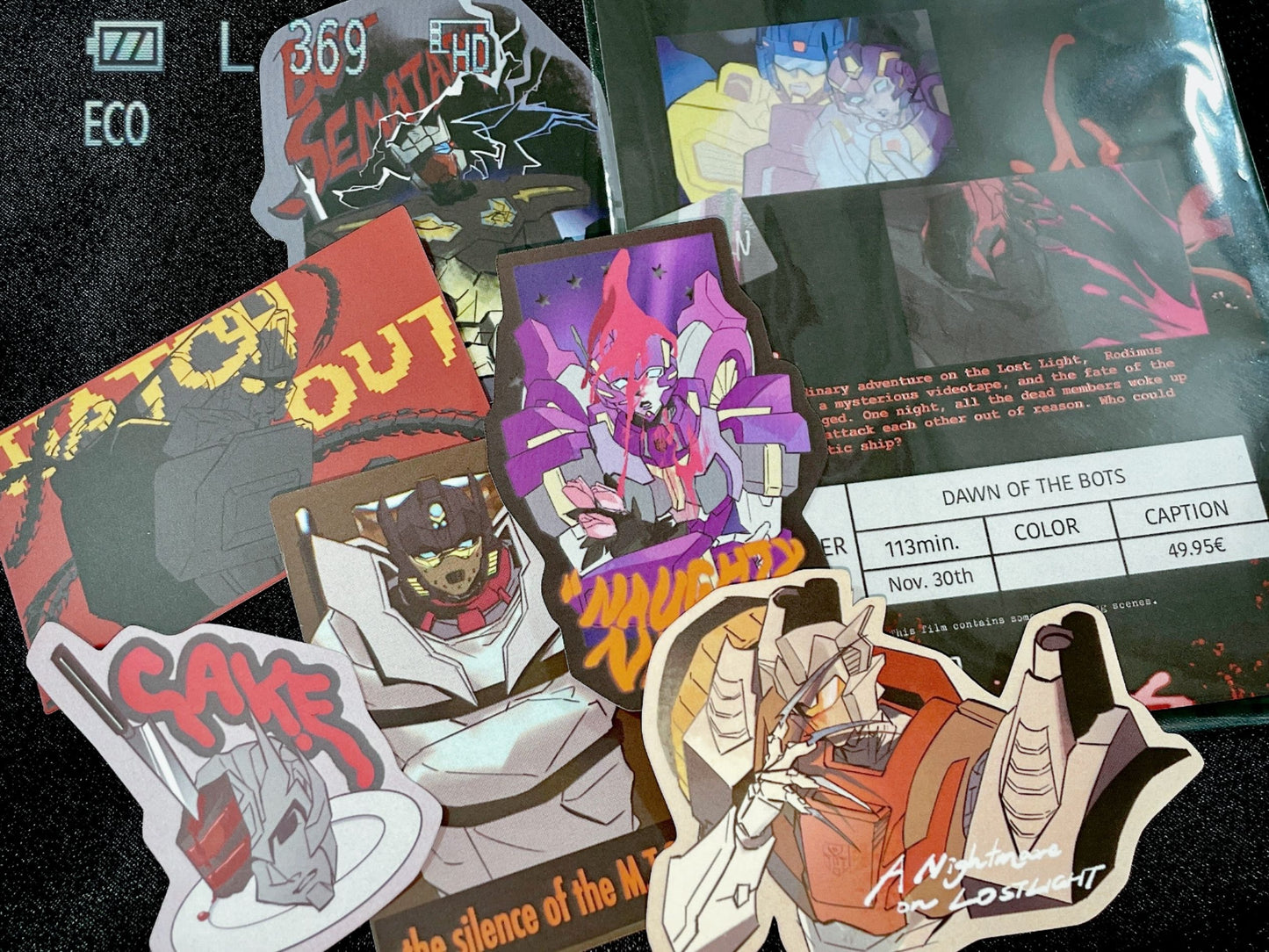 Lost Light Horror Movie Sticker Pack