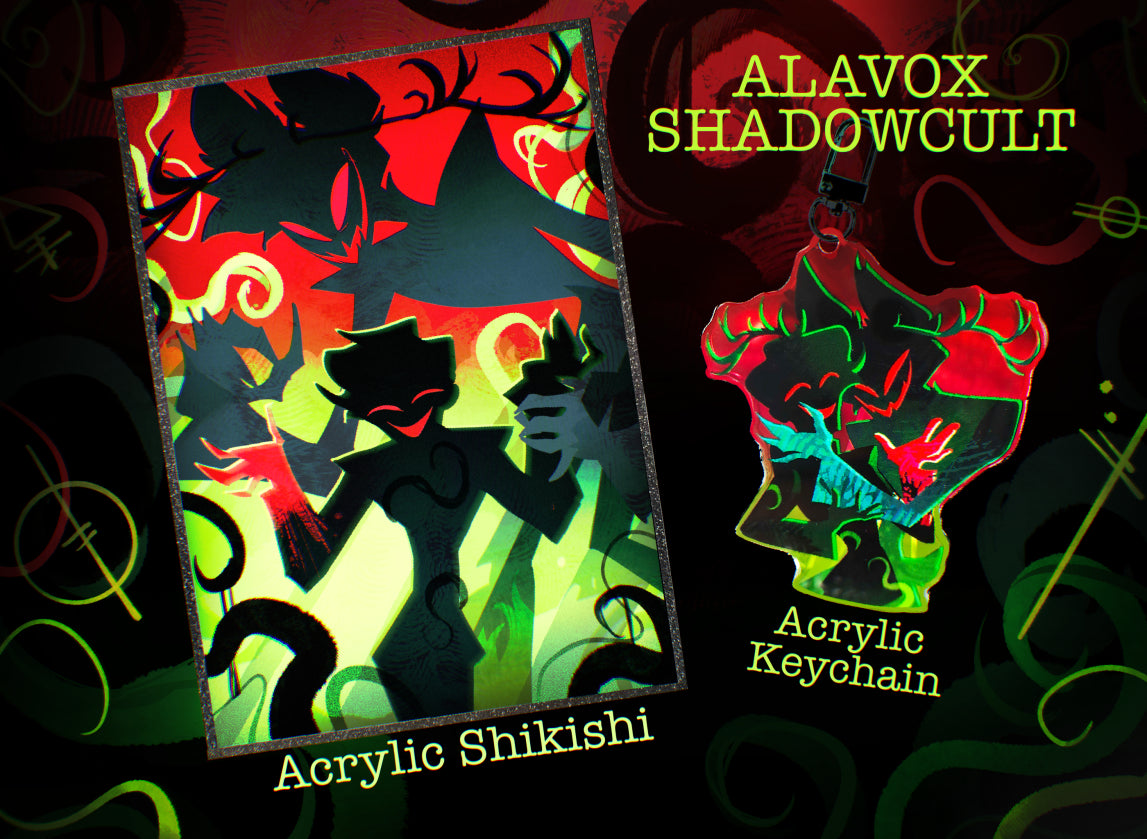 [Pre-order] Alavox Shadowcult Acrylic Shikishi Art Board & Acrylic Keychain
