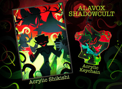 [Pre-order] Alavox Shadowcult Acrylic Shikishi Art Board & Acrylic Keychain