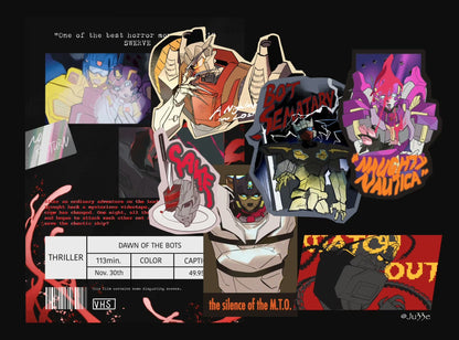 Lost Light Horror Movie Sticker Pack