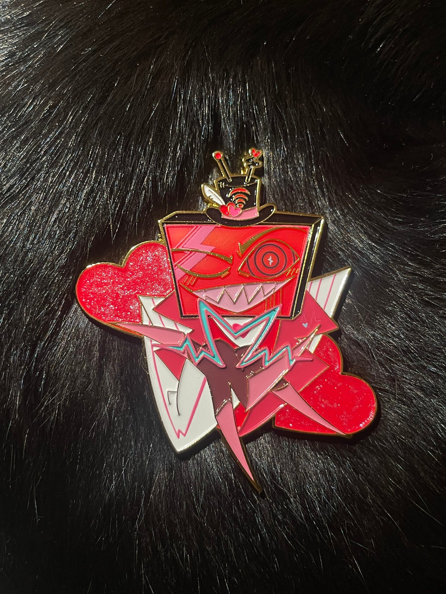 Vox metal badge Blue Or Pink