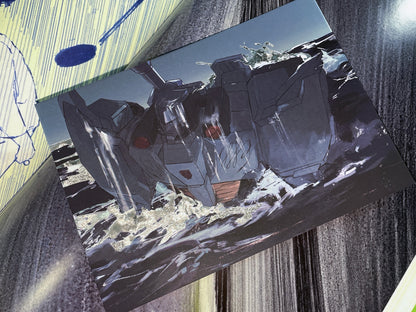 Megatron Silver Foil Postcard