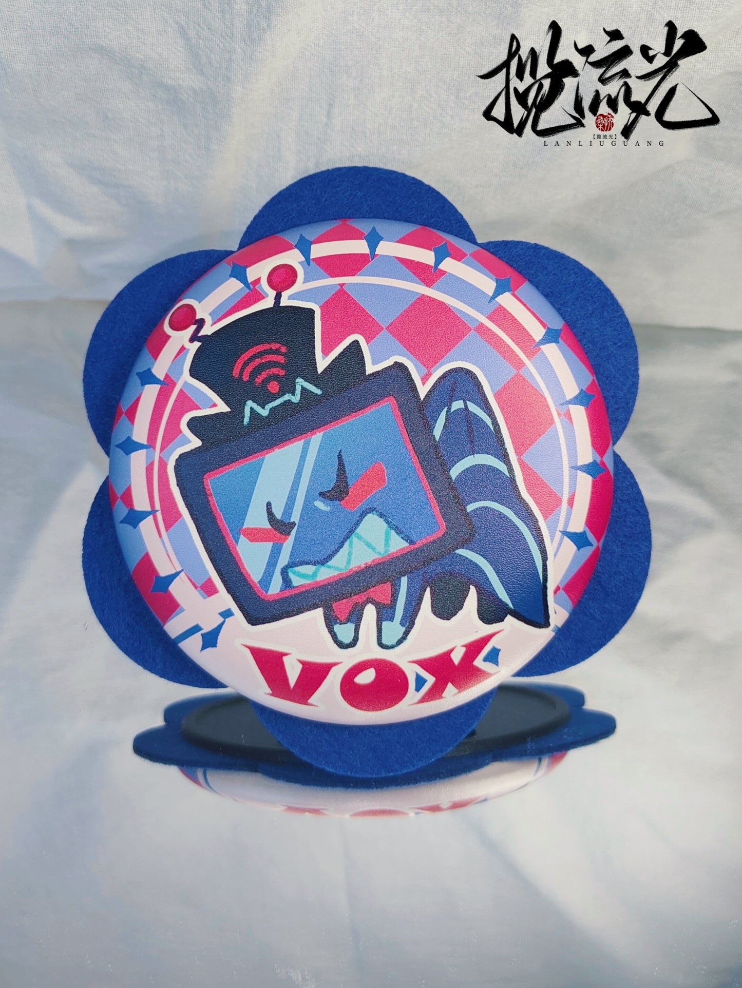 [Instock] ChiBi A Felt-Trimmed PU Leather Pin