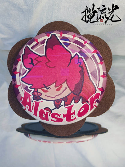 [Instock] ChiBi A Felt-Trimmed PU Leather Pin