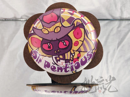 [Instock] ChiBi A Felt-Trimmed PU Leather Pin