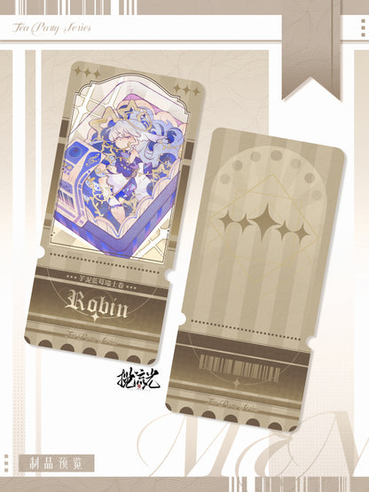 [In stock]Honkai: Star Rail Gold-foiled Pearlescent Paper Ticket Stub Tea party