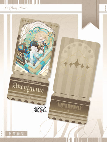 [In stock]Honkai: Star Rail Gold-foiled Pearlescent Paper Ticket Stub Tea party