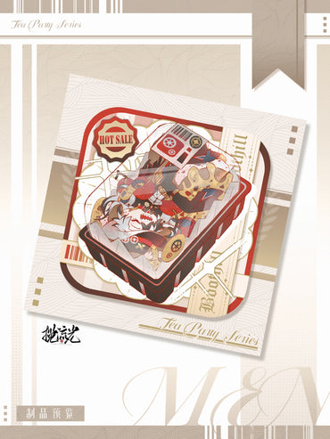 [Instock]Honkai: Star Rail Tea party UV Laminated Double Glitter Pin