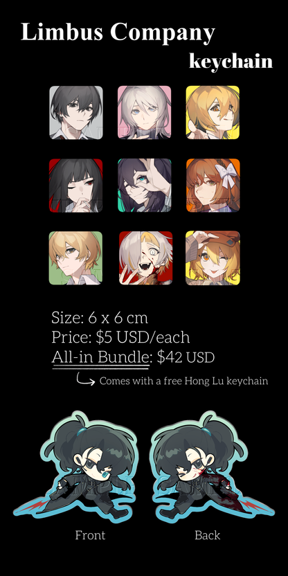 [Pre-order] Limbus Company keychain