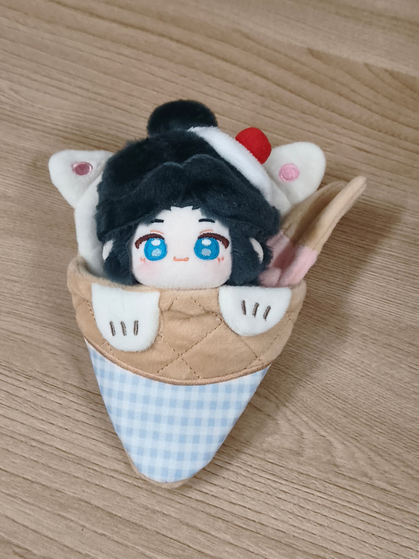 [Pre-order] Lan Xichen 10cm Printed Cotton Plush Doll (with Magnetic Dragon Horns & Hair Crown)