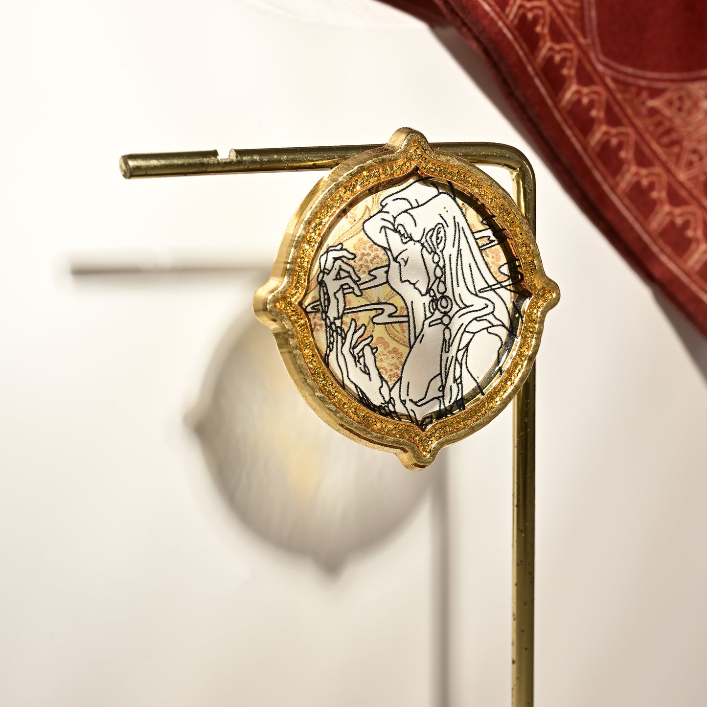 Sultan’s Game Stained-glass Style Metal Fridge Magnet