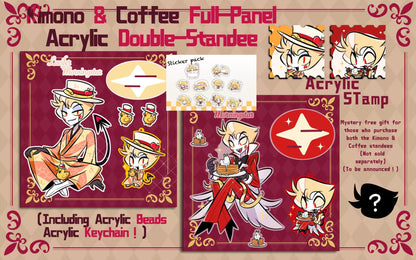 [Pre-order] Kimono/Café Lucifer Standee and Keychain