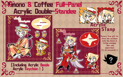 [Pre-order] Kimono/Café Lucifer Standee and Keychain