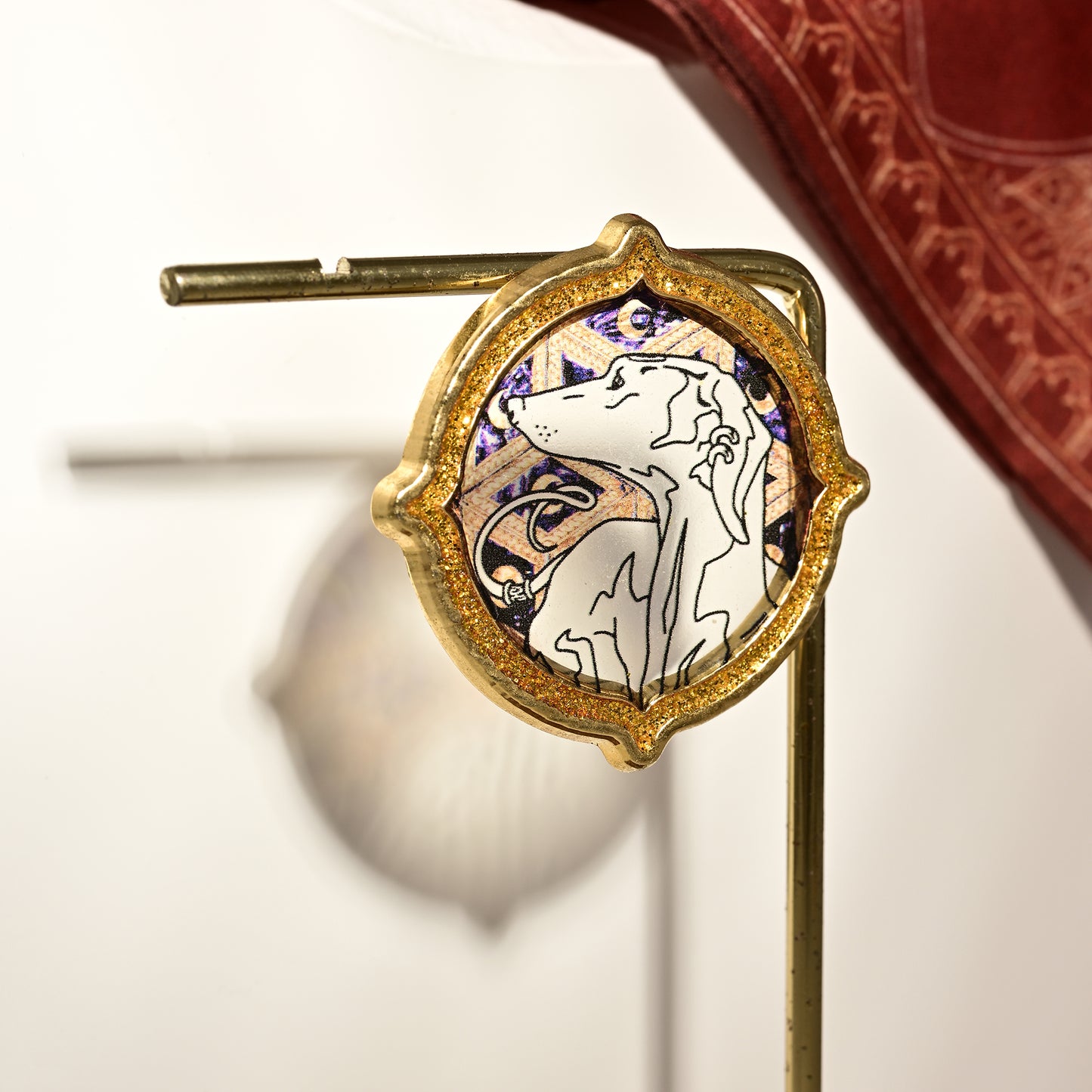 Sultan’s Game Stained-glass Style Metal Fridge Magnet