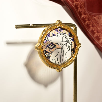 Sultan’s Game Stained-glass Style Metal Fridge Magnet