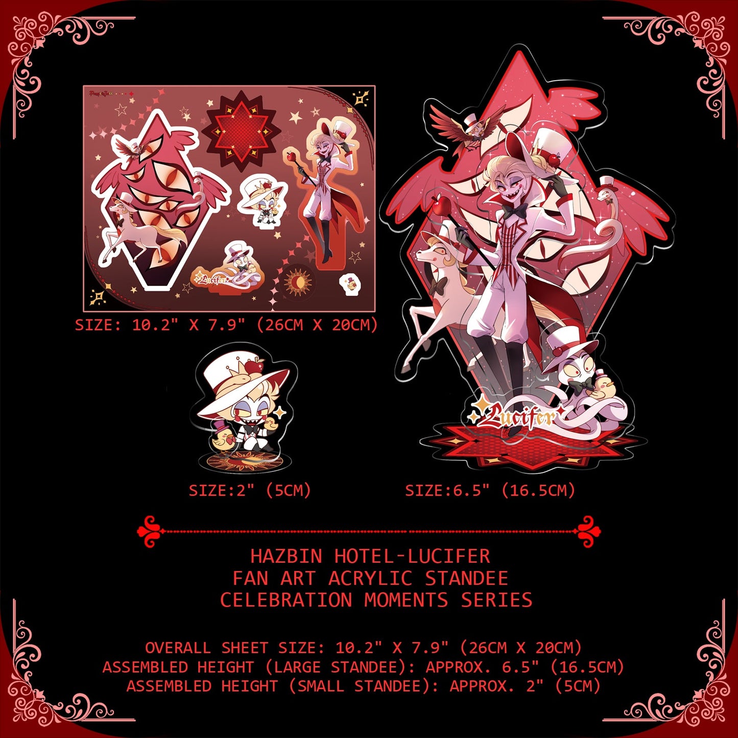 Alastor-Fan Art Acrylic Standee-Celebration Moments Series