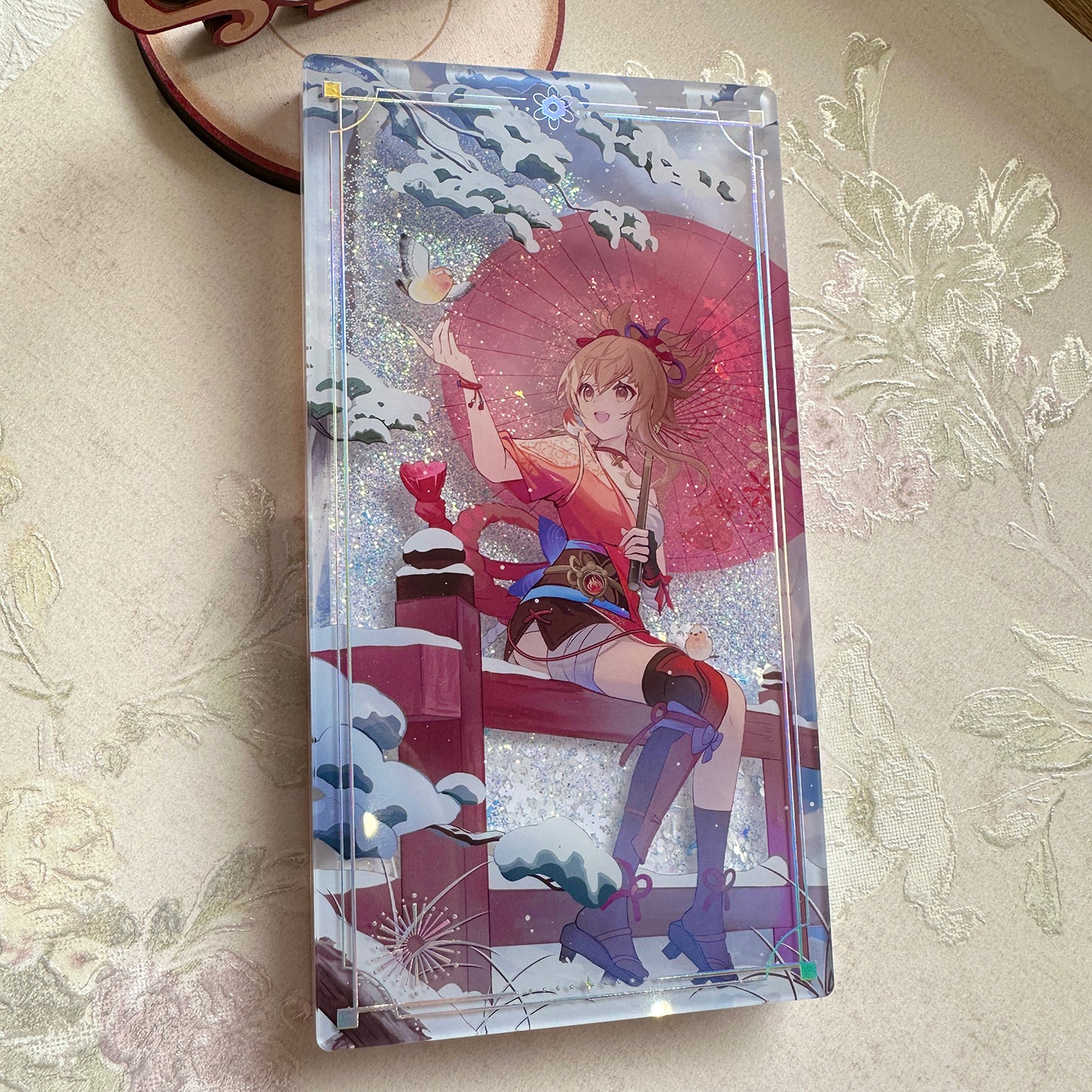 [In stock] Genshin Impact Liquid Sand Acrylic Stand (Yoimiya - Spring Snow Edition)