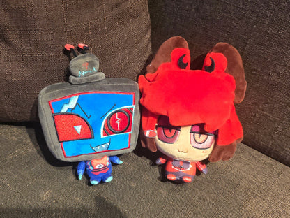 [Pre-order] 10cm Alastor & Vox Plush Dolls