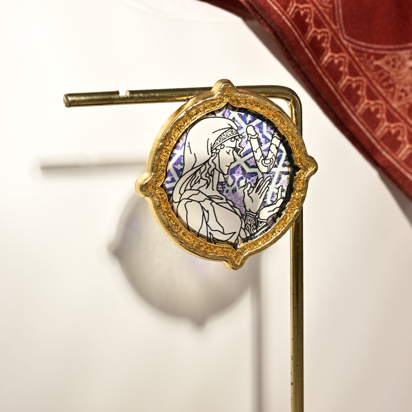 Sultan’s Game Stained-glass Style Metal Fridge Magnet