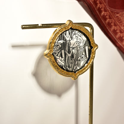 Sultan’s Game Stained-glass Style Metal Fridge Magnet