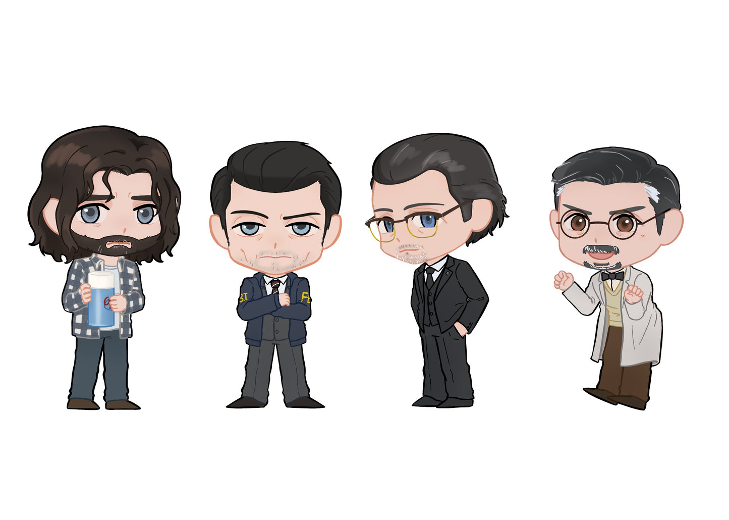 RCU Same Voice Character Sticker Pack