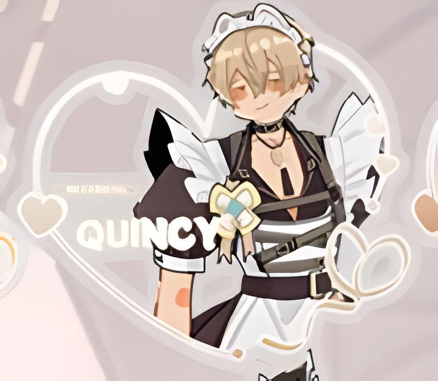 "at your service" sticker&Acrylic pendants