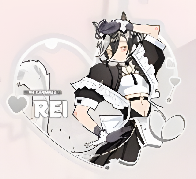 "at your service" sticker&Acrylic pendants