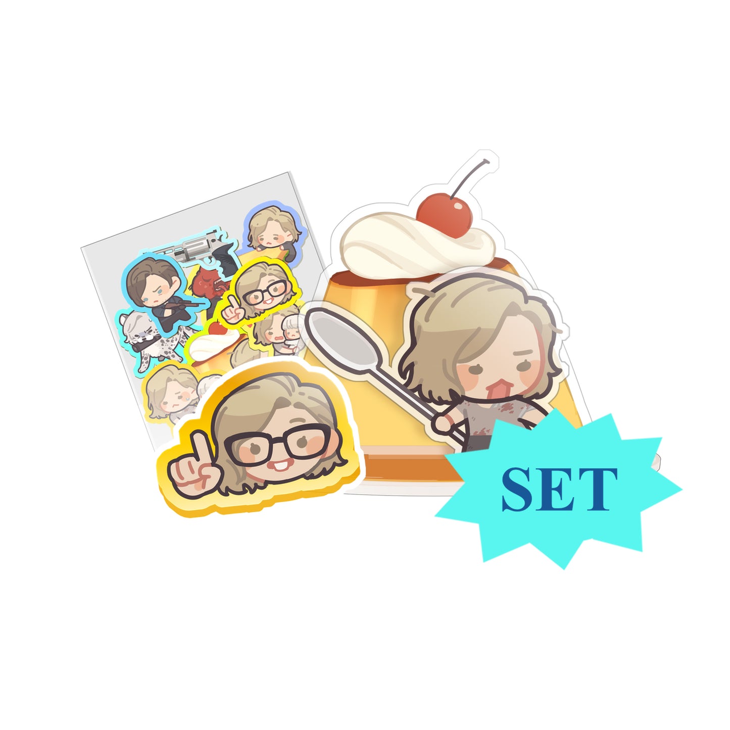 [Pre-order]Resident Evil acrylic keychains / stickers / food-themed coasters