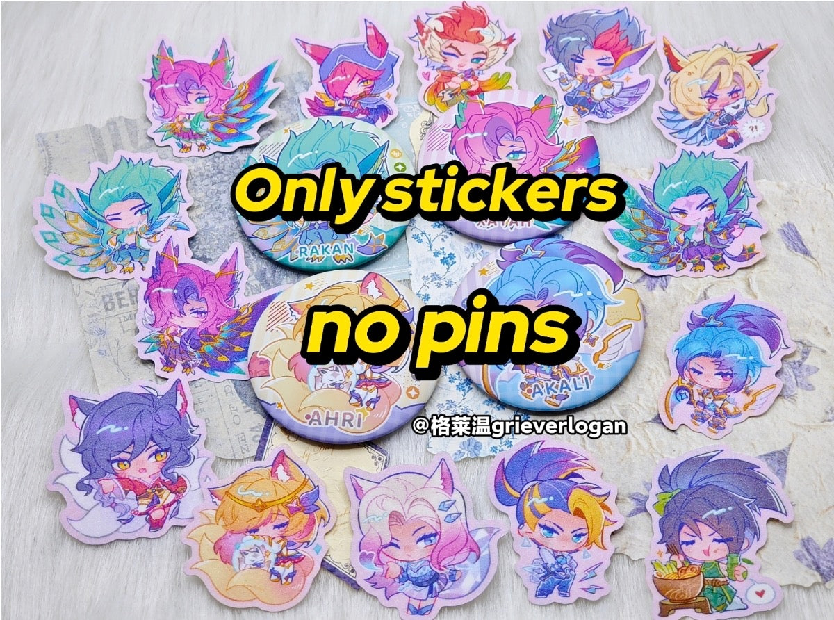 Chibi Champion Series：Badges&stickers