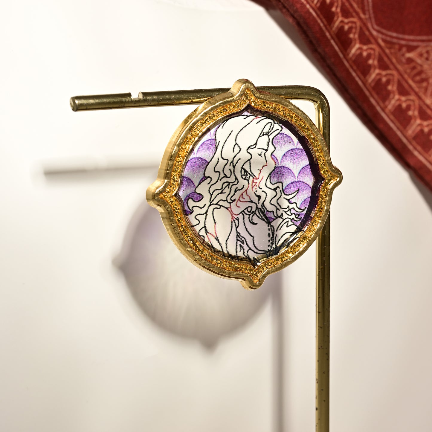 Sultan’s Game Stained-glass Style Metal Fridge Magnet