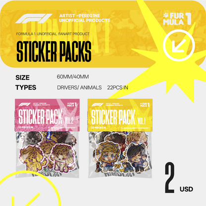 [Pre-order] “Furmula 1” F1 Animalized Drivers Fanmade Goods