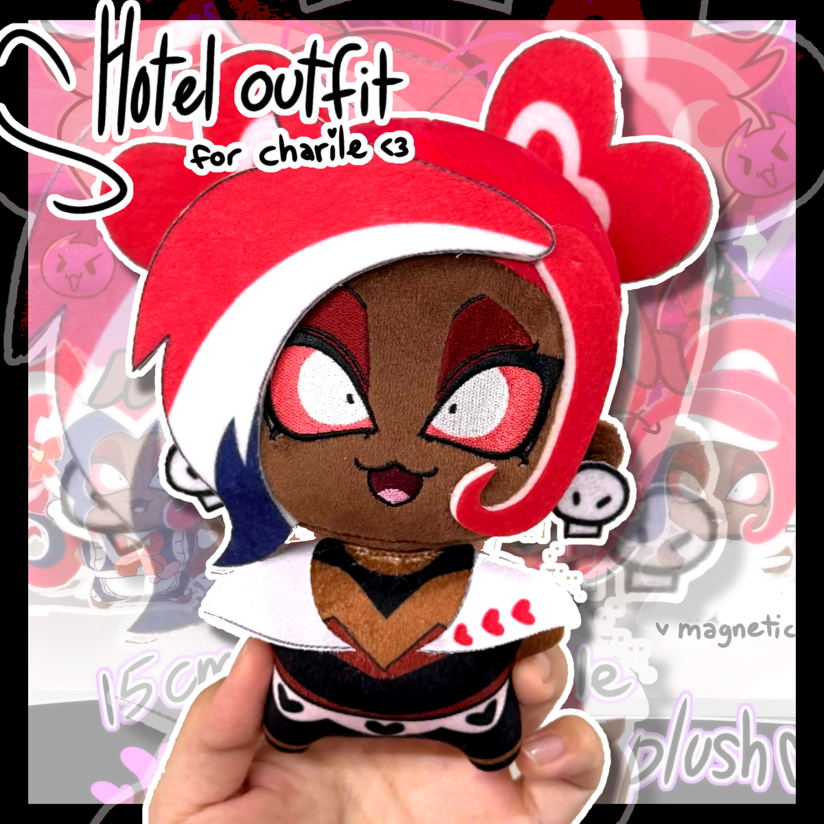 [Pre-Orders] Swappable Magnetic Velvette Doll Head • 15cm Plush •The Vees