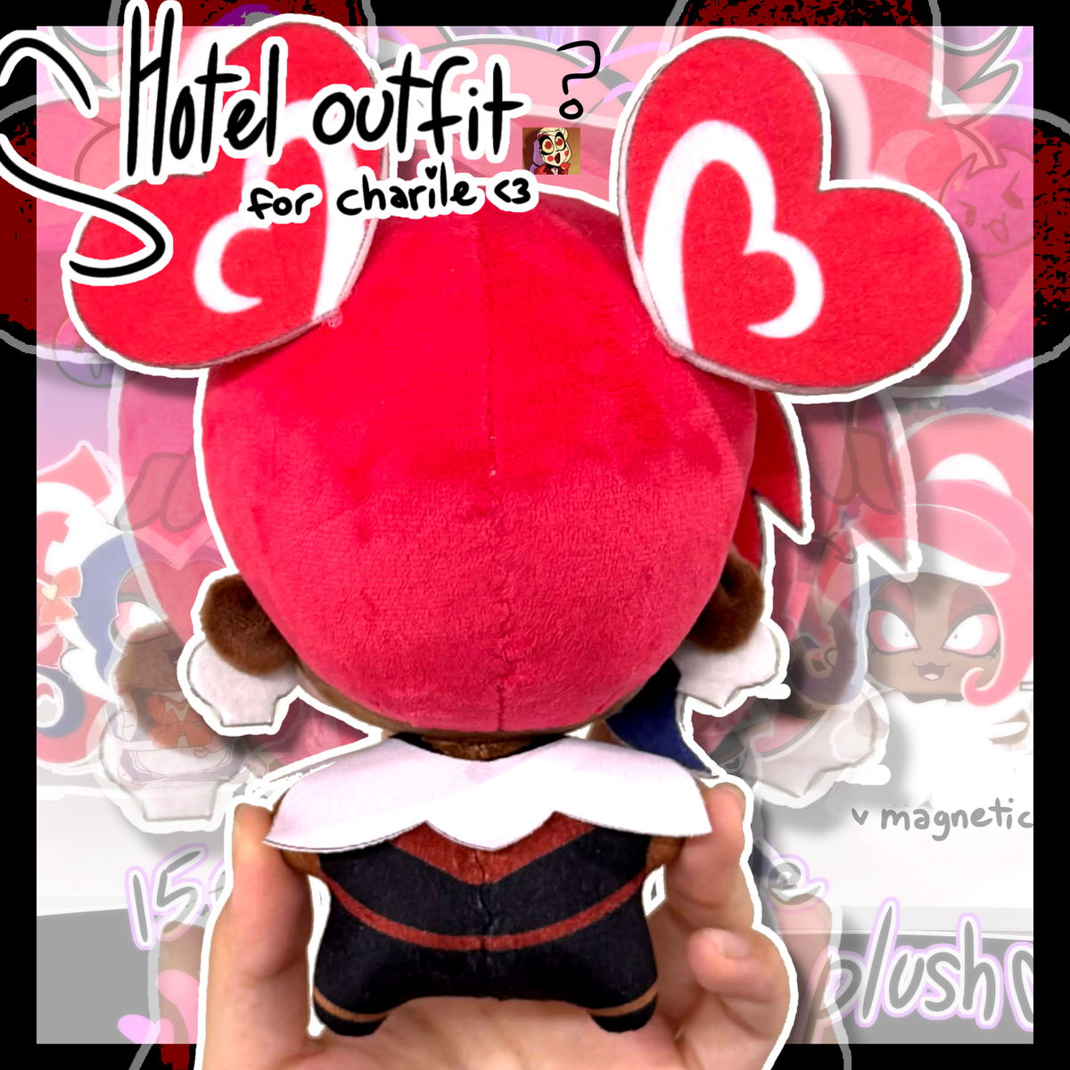 [Pre-Orders] Swappable Magnetic Velvette Doll Head • 15cm Plush •The Vees