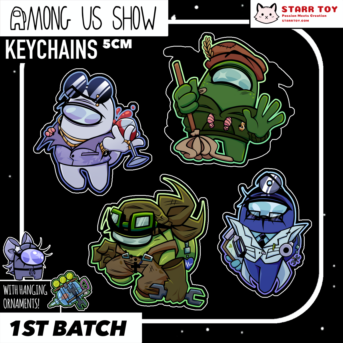 [PRE-ORDER] Among Us Show | ACRYLIC KEYCHAINS | 1st Batch